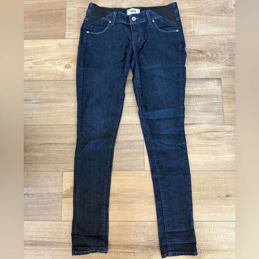 Maternity PAIGE Women's Ultra Skinny Dark Blue (twilight) Jeans